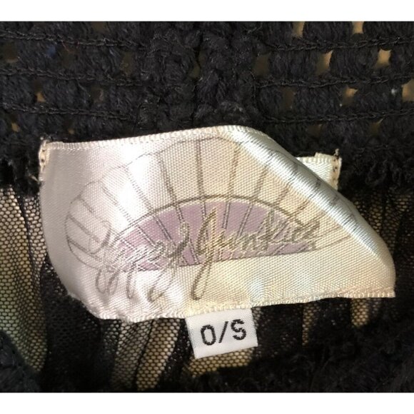 Gypsy Junkies Sheer Skirt Womens S Floral Embroidery Mesh Sheer Boho Festival - Picture 5 of 10